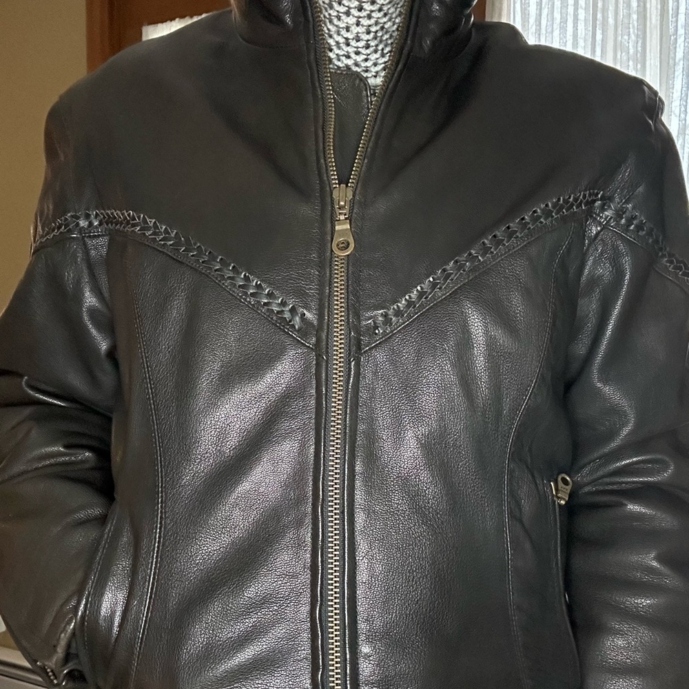 Women’s Leather Biker Jacket